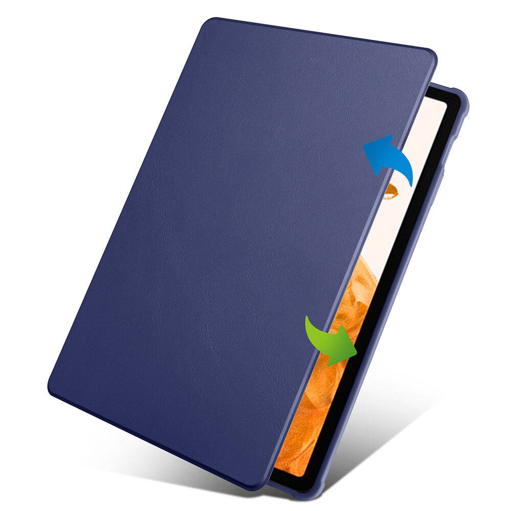 Galaxy Tab S10 Plus Kılıf Zore Termik Kalem Bölmeli Dönebilen Standlı Kılıf Açık Yeşil