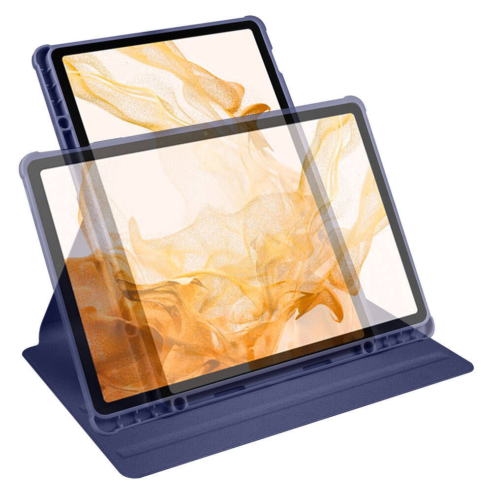 Galaxy Tab S10 Plus Kılıf Zore Termik Kalem Bölmeli Dönebilen Standlı Kılıf Açık Yeşil