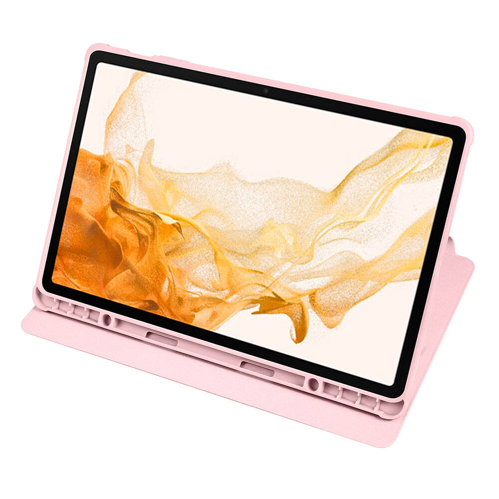 Galaxy Tab S10 Plus Kılıf Zore Termik Kalem Bölmeli Dönebilen Standlı Kılıf Siyah