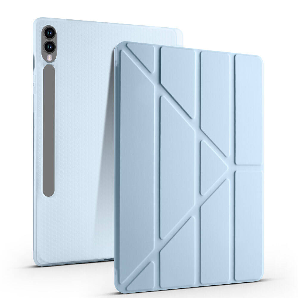 Galaxy Tab S10 Plus Kılıf Zore Tri Folding Kalem Bölmeli Standlı Kılıf Yeşil