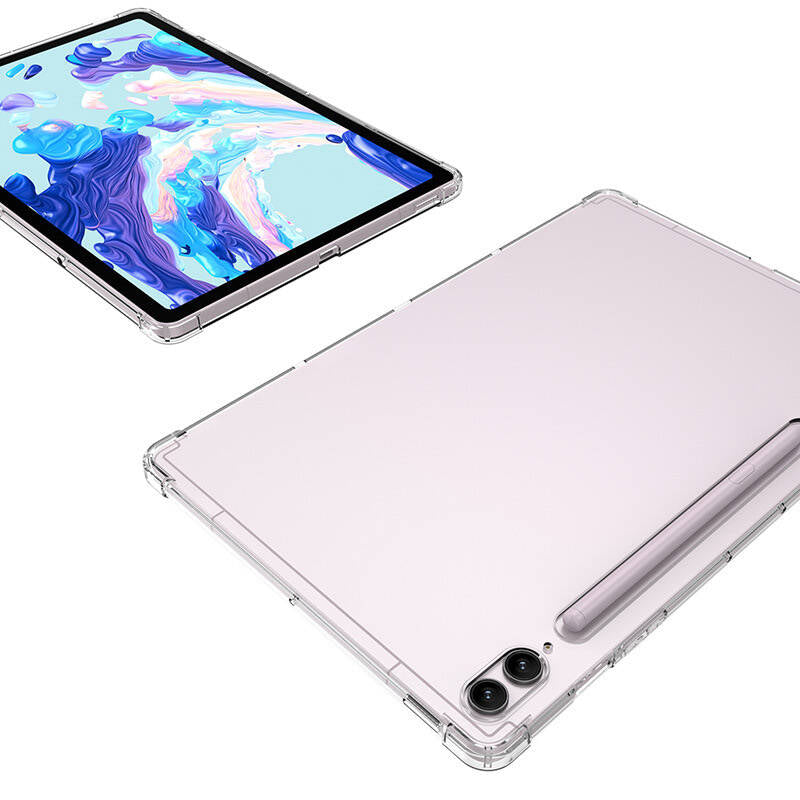 Galaxy Tab S10 Ultra Kılıf Zore Tablet Nitro Anti Shock Silikon Kapak Renksiz