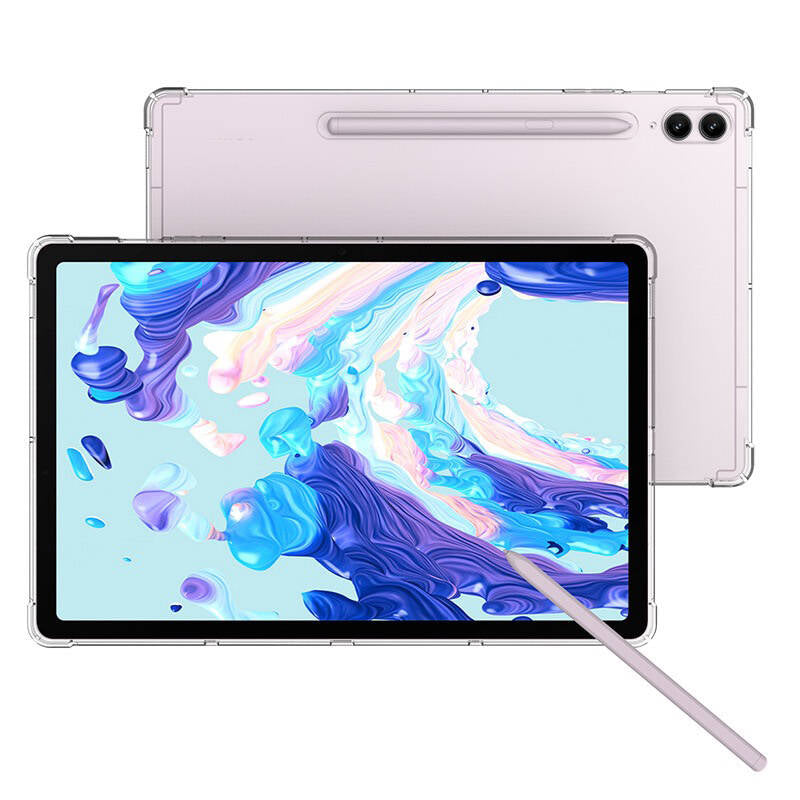 Galaxy Tab S10 Ultra Kılıf Zore Tablet Nitro Anti Shock Silikon Kapak Renksiz