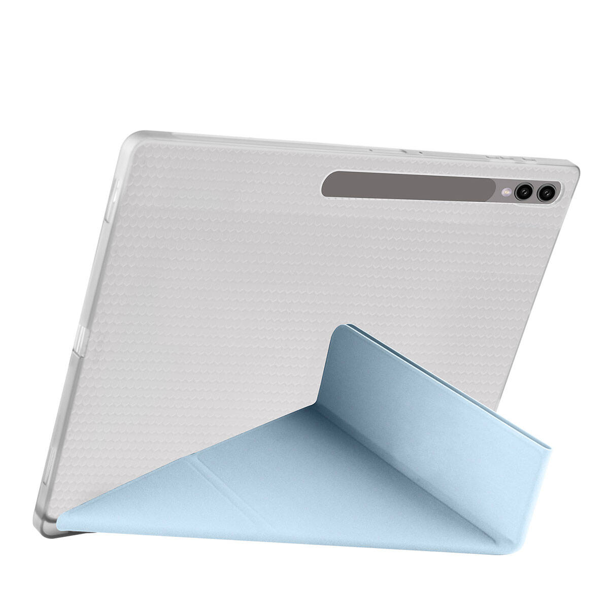Galaxy Tab S10 Ultra Kılıf Zore Tri Folding Kalem Bölmeli Standlı Kılıf Mor