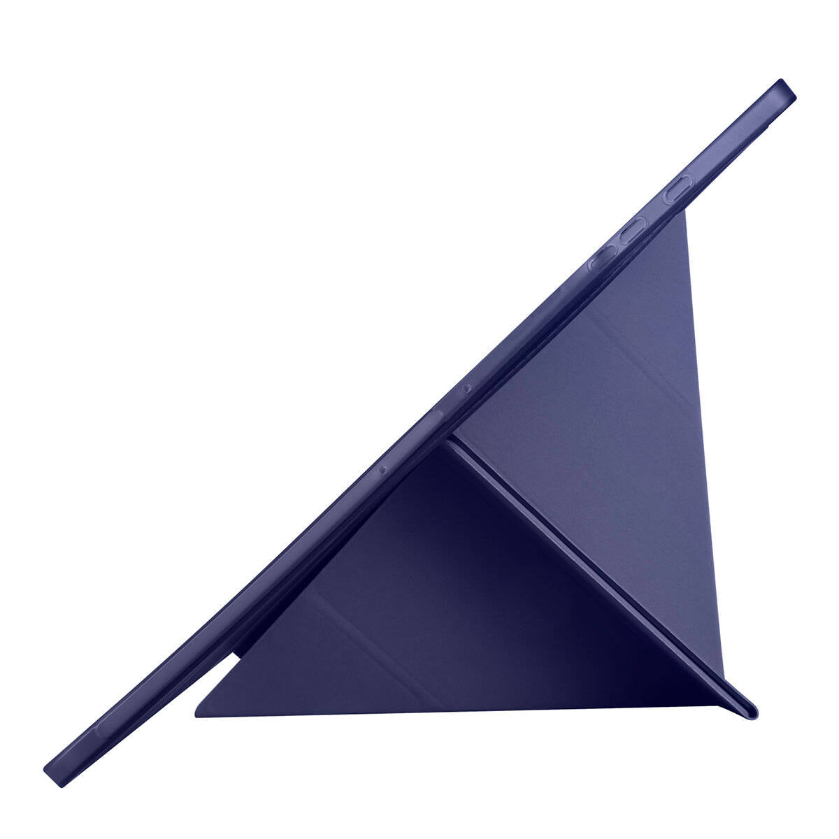 Galaxy Tab S10 Ultra Kılıf Zore Tri Folding Kalem Bölmeli Standlı Kılıf Lacivert