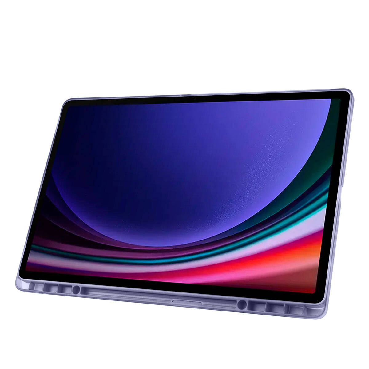 Galaxy Tab S10 Ultra Kılıf Zore Tri Folding Kalem Bölmeli Standlı Kılıf Rose Gold