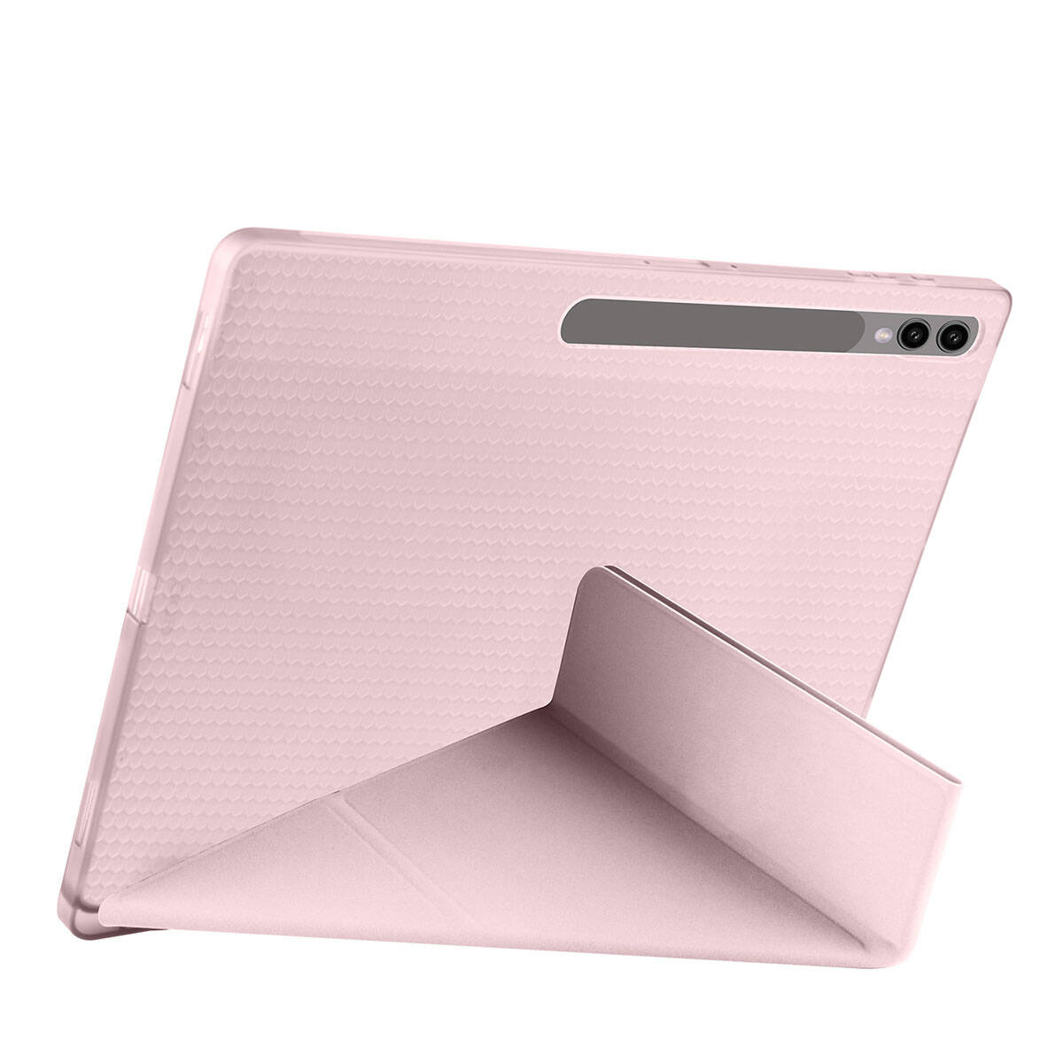 Galaxy Tab S10 Ultra Kılıf Zore Tri Folding Kalem Bölmeli Standlı Kılıf Kırmızı