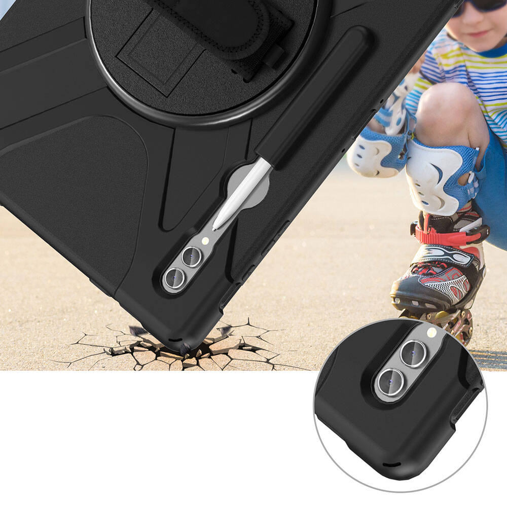 Galaxy Tab S10 Ultra Zore Defender Tablet Silikon Siyah