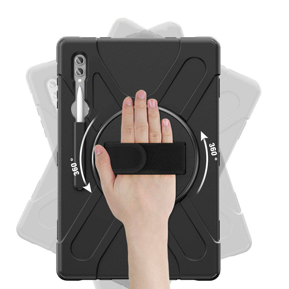 Galaxy Tab S10 Ultra Zore Defender Tablet Silikon Siyah