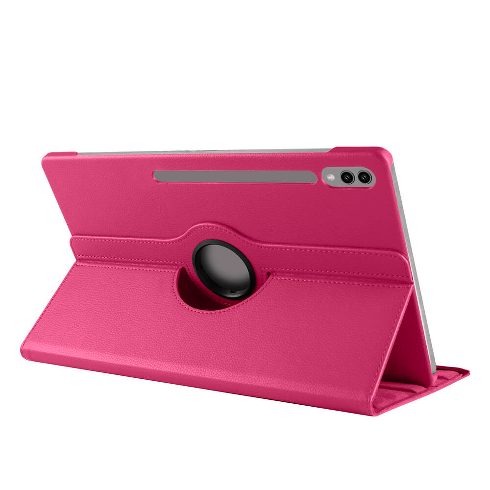 Galaxy Tab S10 Ultra Zore Dönebilen Standlı Kılıf Kırmızı