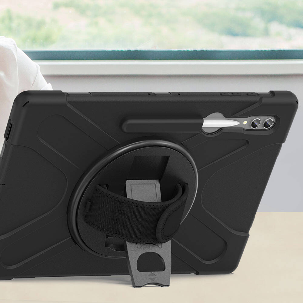 Galaxy Tab S8 Ultra Zore Defender Tablet Silikon Siyah