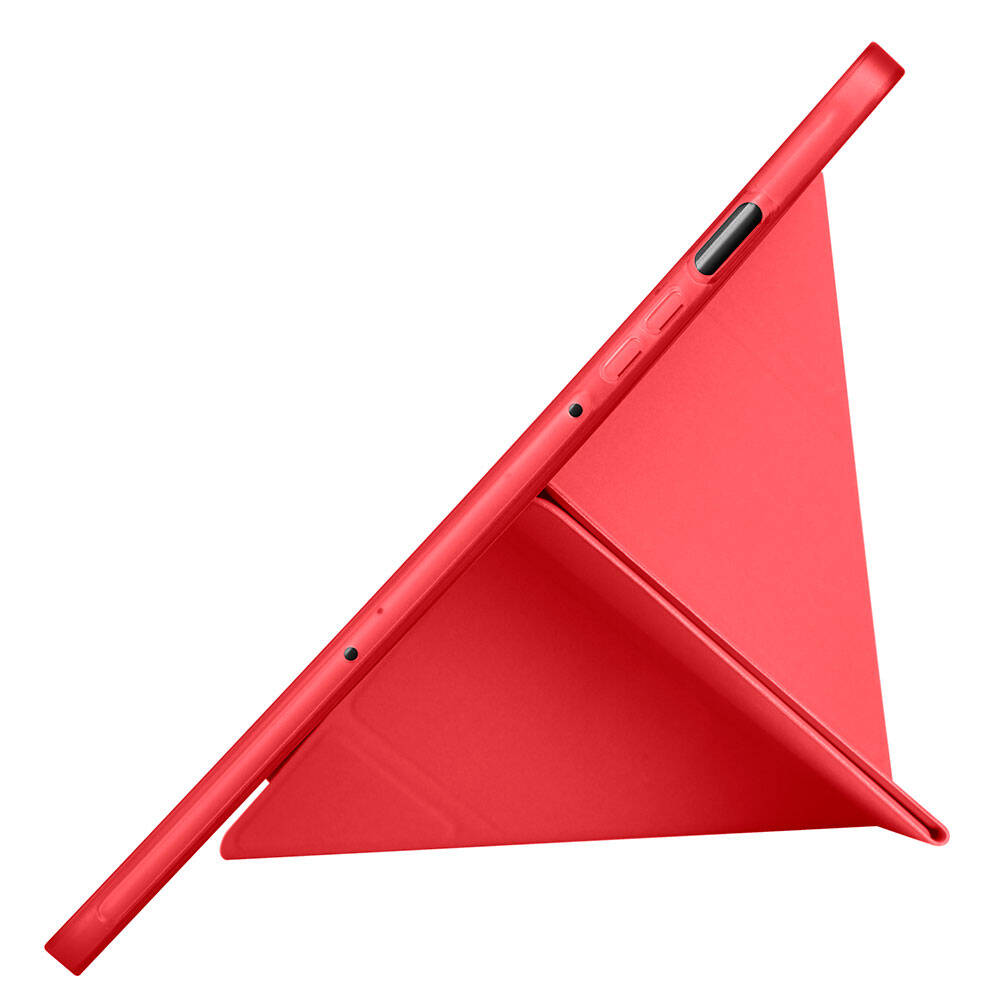 Galaxy Tab S9 FE Kılıf Zore Tri Folding Kalem Bölmeli Standlı Kılıf Siyah