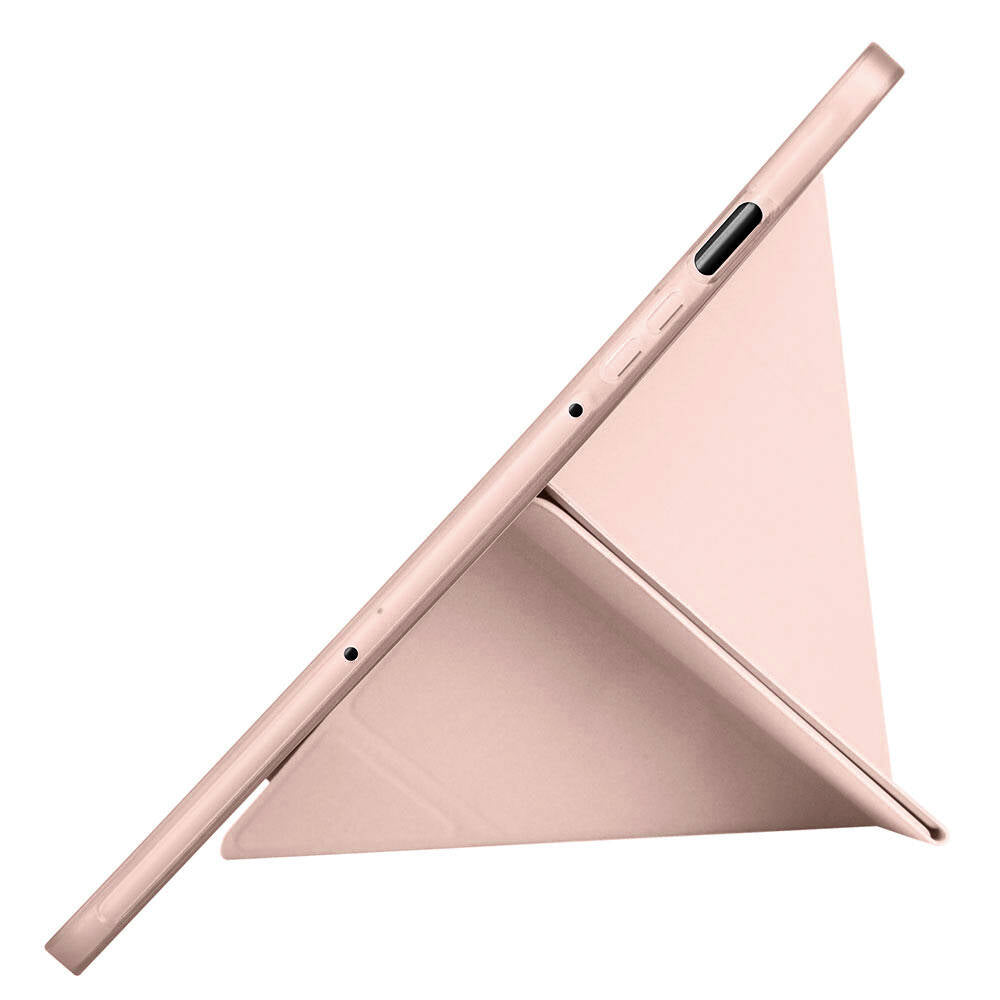 Galaxy Tab S9 FE Kılıf Zore Tri Folding Kalem Bölmeli Standlı Kılıf Açık Yeşil