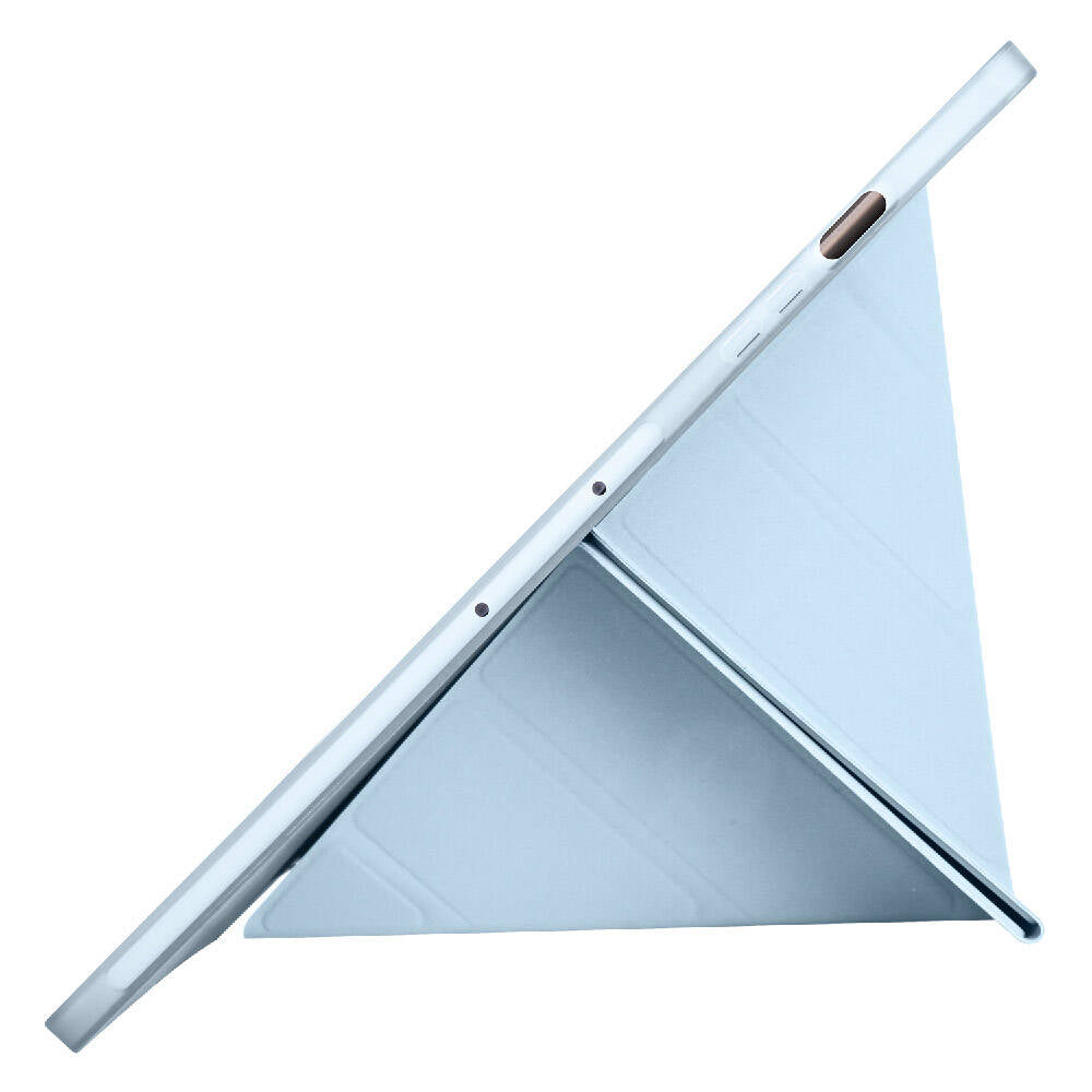 Galaxy Tab S9 FE Plus Kılıf Zore Tri Folding Kalem Bölmeli Standlı Kılıf Rose Gold