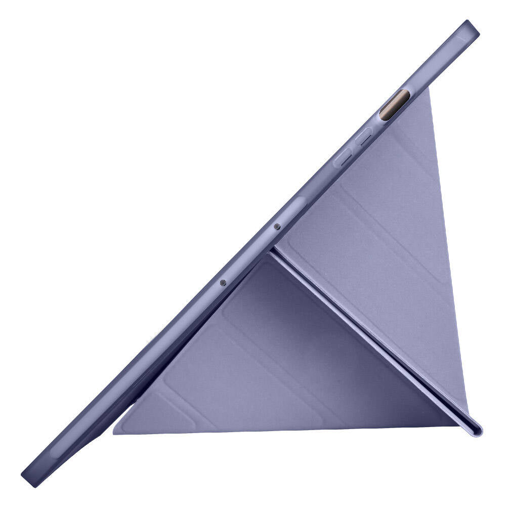 Galaxy Tab S9 FE Plus Kılıf Zore Tri Folding Kalem Bölmeli Standlı Kılıf Koyu Yeşil