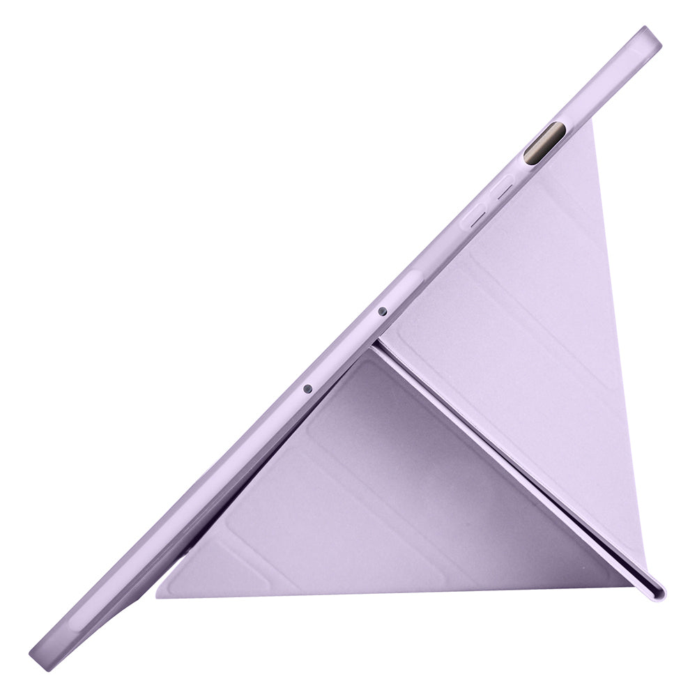 Galaxy Tab S9 FE Plus Kılıf Zore Tri Folding Kalem Bölmeli Standlı Kılıf Lacivert