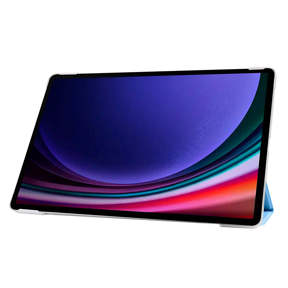 Galaxy Tab S9 FE Plus Zore Smart Cover Standlı 1-1 Kılıf Mavi