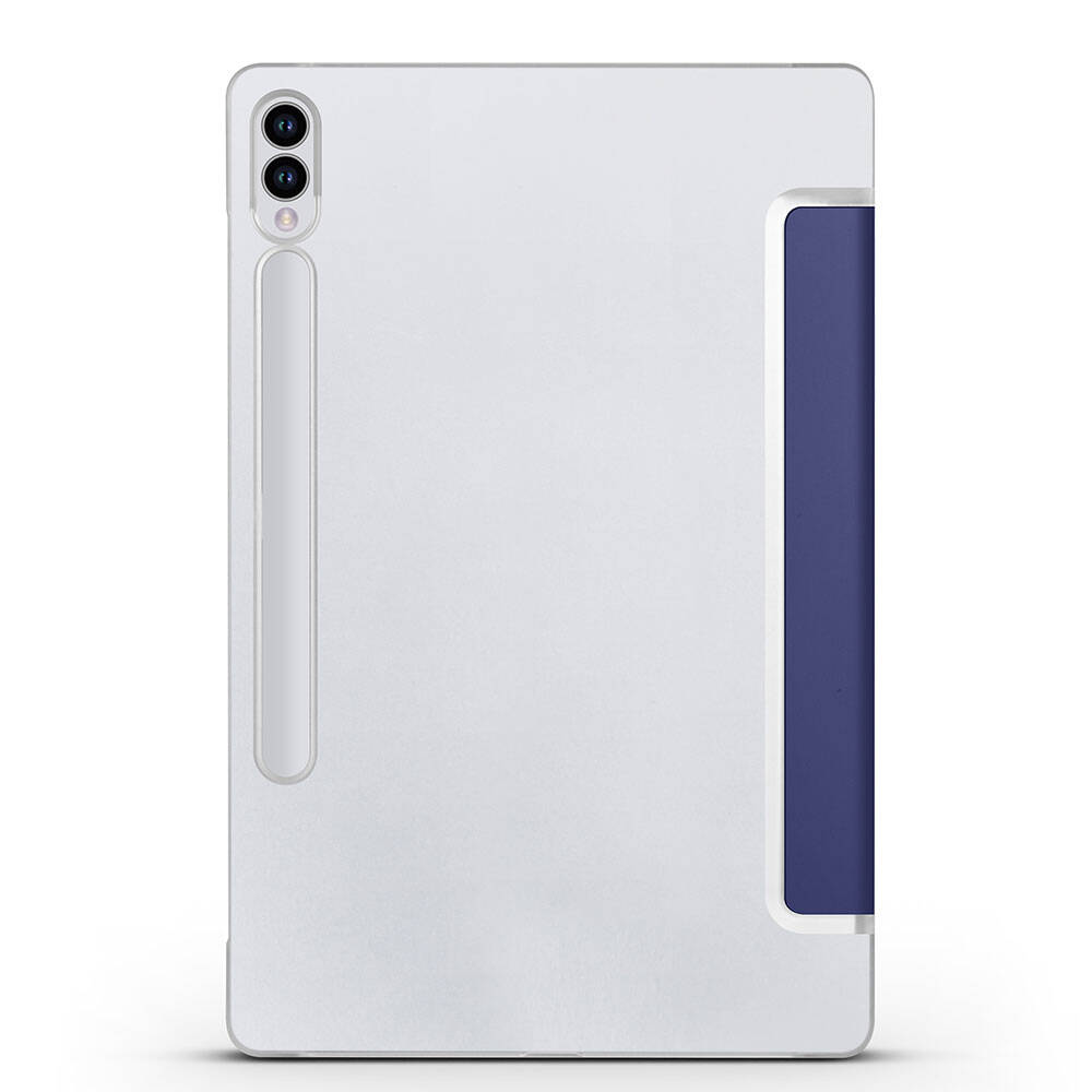 Galaxy Tab S9 FE Plus Zore Smart Cover Standlı 1-1 Kılıf Lacivert