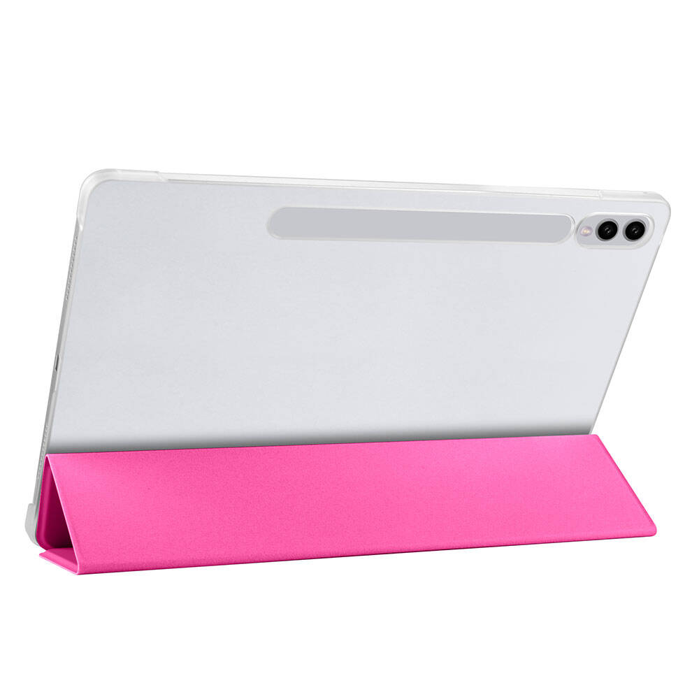 Galaxy Tab S9 FE Plus Zore Smart Cover Standlı 1-1 Kılıf Pembe