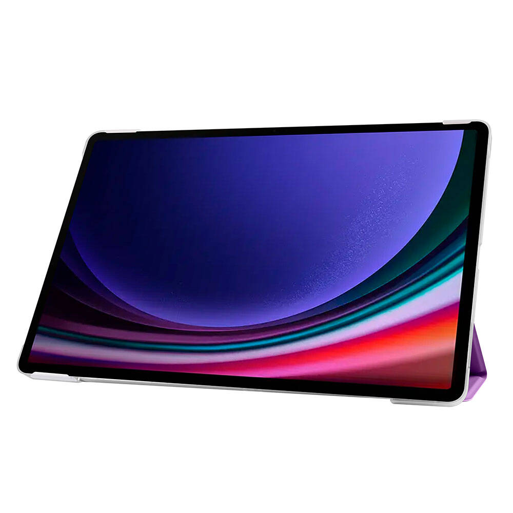 Galaxy Tab S9 FE Zore Smart Cover Standlı 1-1 Kılıf Siyah