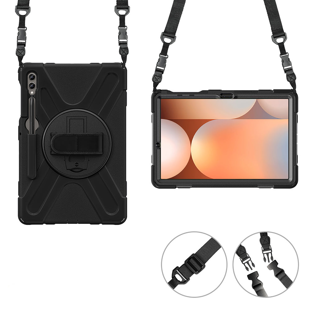 Galaxy Tab S9 Plus Zore Defender Tablet Silikon Siyah