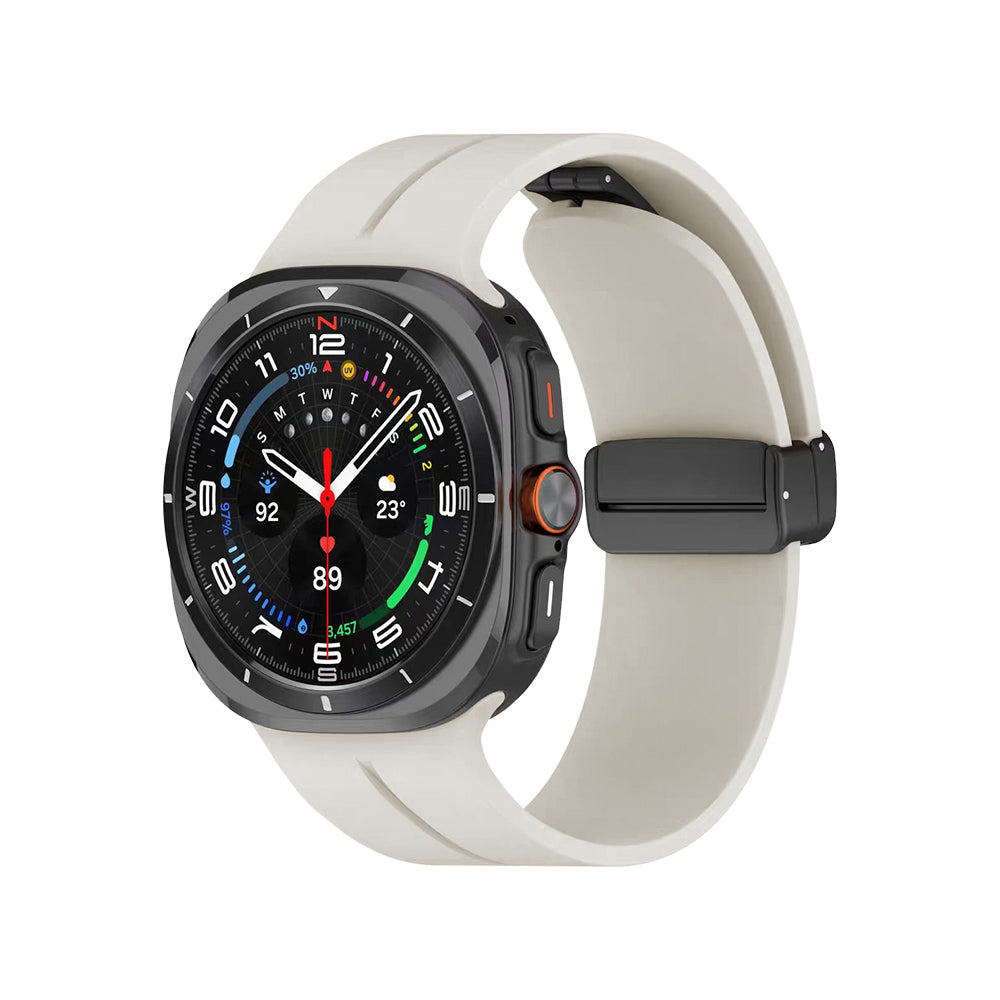 Galaxy Watch 8 44mm KRD-84 22mm Silikon Kordon Beyaz