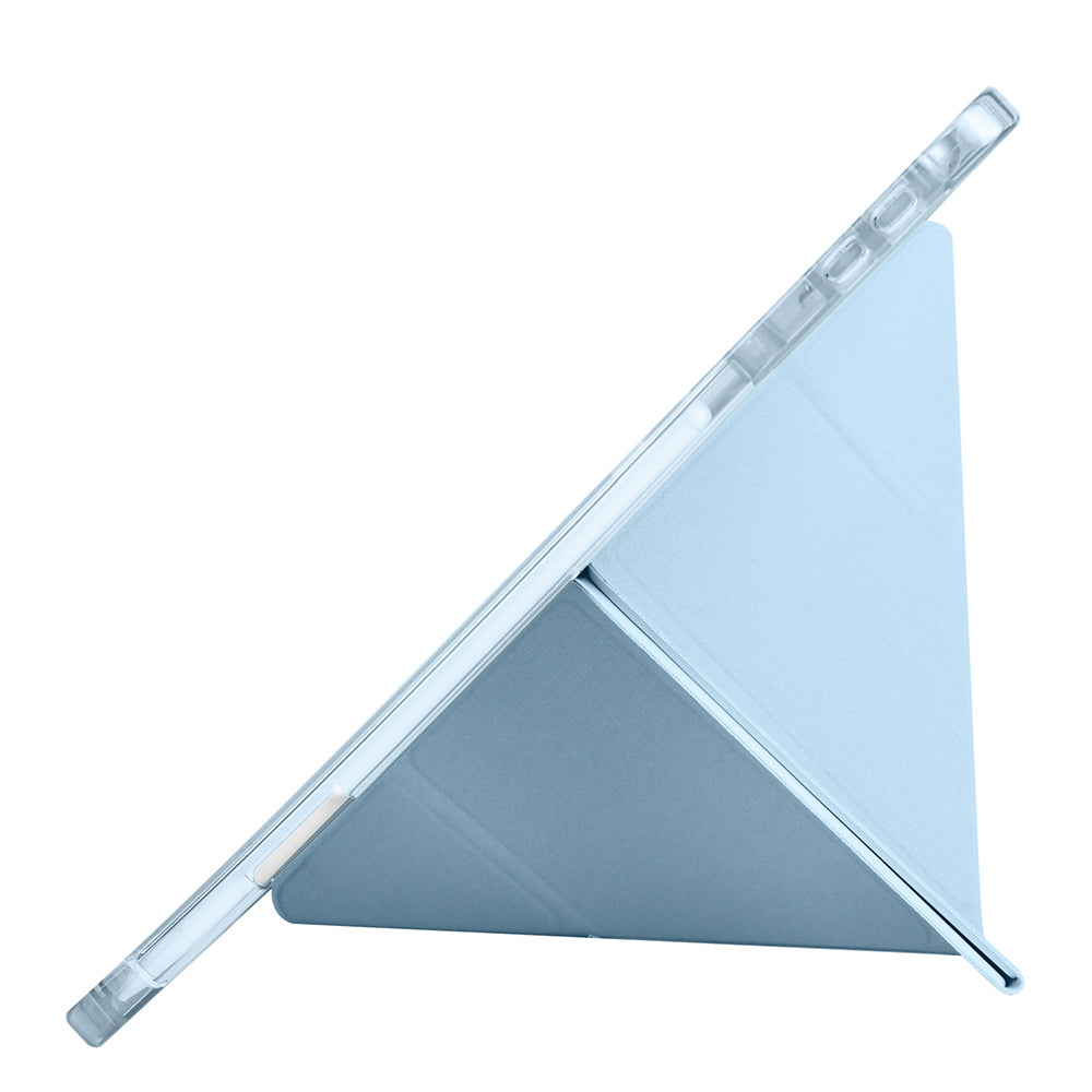 Honor Pad V9 Kılıf Zore Tri Folding Kalem Bölmeli Standlı Kılıf Lacivert