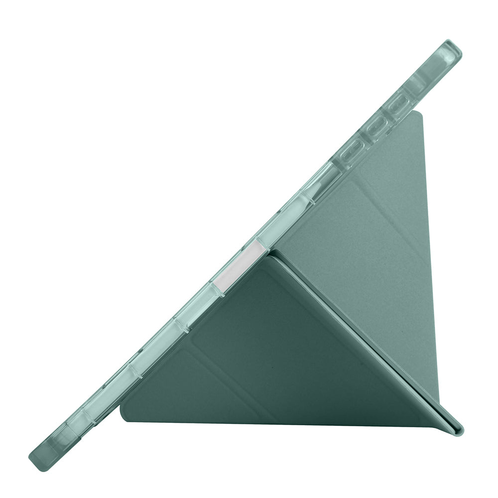 Honor Pad X9A Kılıf Zore Tri Folding Kalem Bölmeli Standlı Kılıf Rose Gold