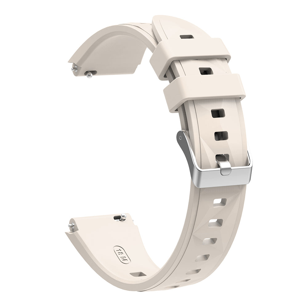 Huawei GT4 41mm Zore KRD-129 18mm Silikon Kordon Strap Kayış Kırmızı