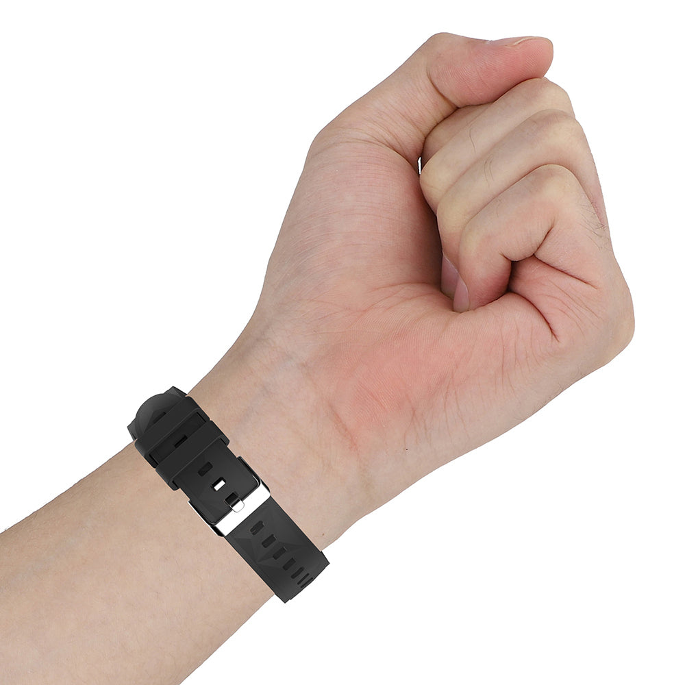 Huawei GT4 41mm Zore KRD-129 18mm Silikon Kordon Strap Kayış Beyaz