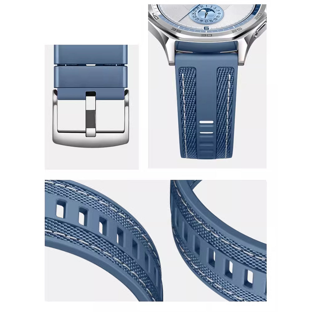 Huawei Watch GT 5 Zore KRD-128 Silikon Kordon Mavi