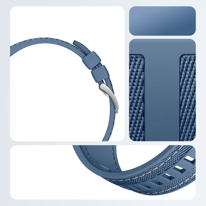 Huawei Watch GT 5 Zore KRD-128 Silikon Kordon Siyah