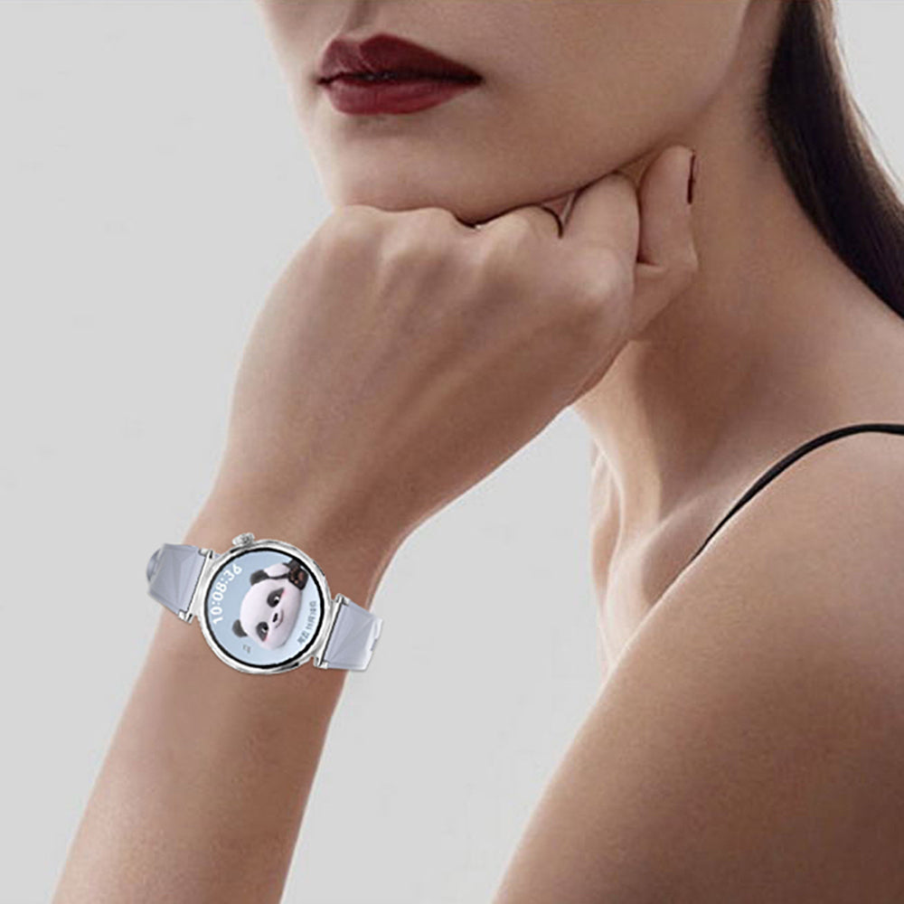 Huawei Watch GT5 41mm Zore KRD-129 Silikon Kordon Strap Kayış Siyah