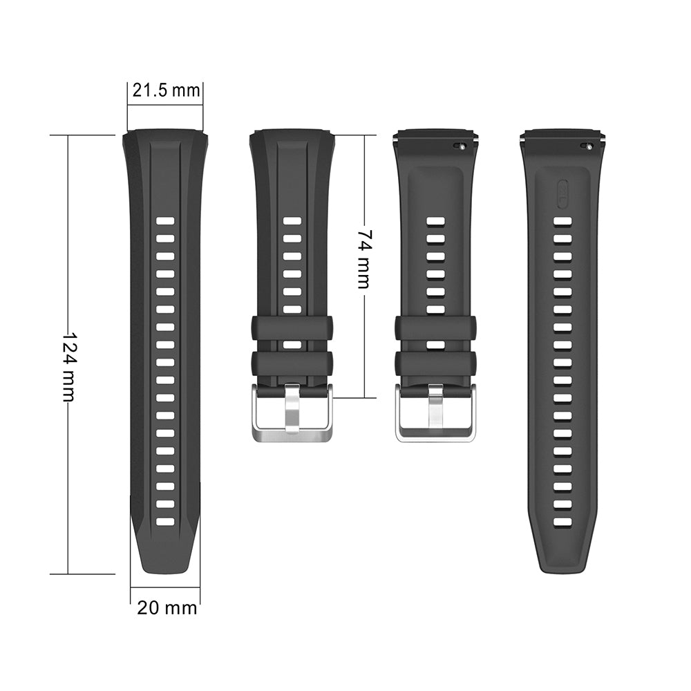 Huawei Watch GT5 Pro 46mm Zore KRD-130 Silikon Kordon Strap Kayış Starlight