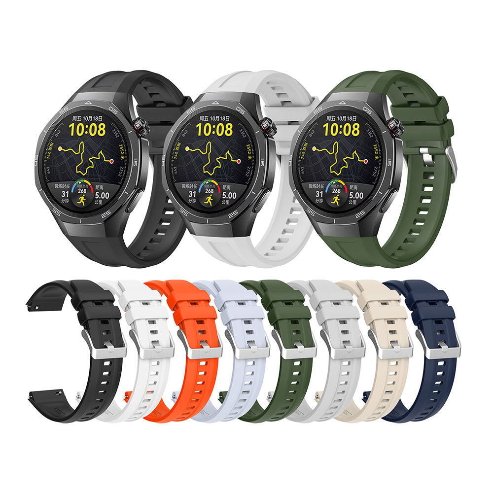 Huawei Watch GT5 Pro 46mm Zore KRD-130 Silikon Kordon Strap Kayış Siyah