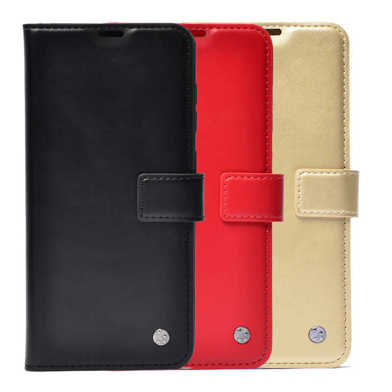 İnfinix Zero 30 4G Kılıf Zore Kar Deluxe Kapaklı Kılıf Siyah