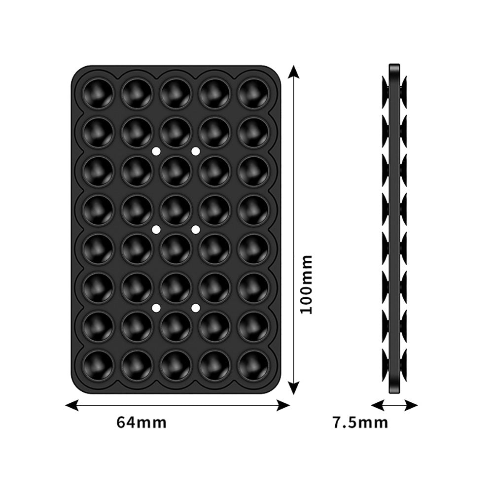 Kare Öpücüklü 01 Silikon Telefon Tutucu Şeffaf