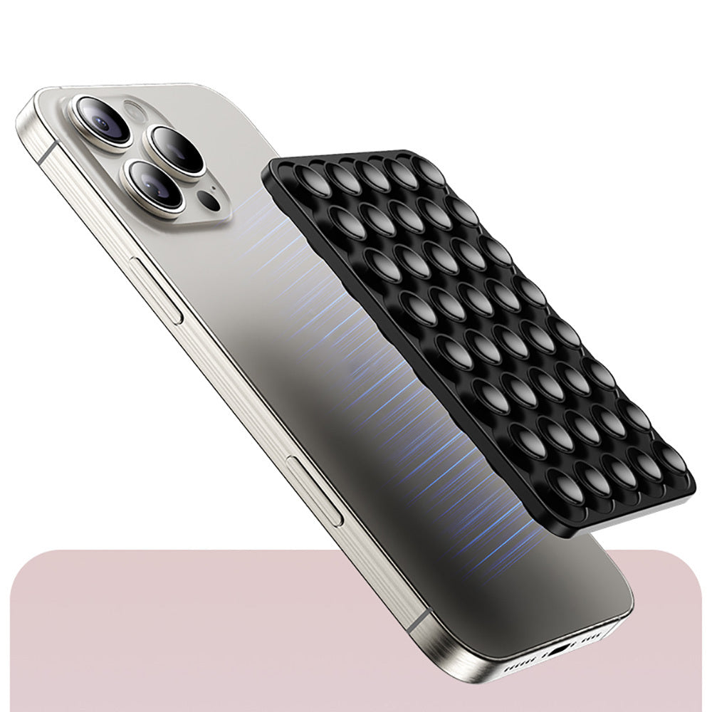 Kare Öpücüklü 01 Silikon Telefon Tutucu Pembe