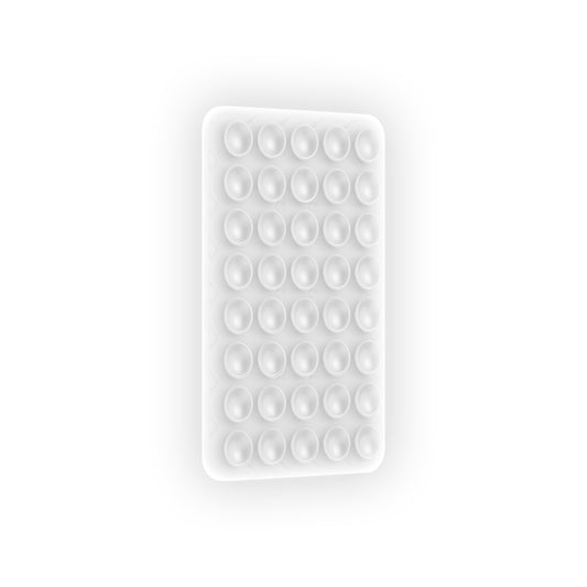 Kare Öpücüklü 02 Fosforlu Silikon Telefon Tutucu Şeffaf