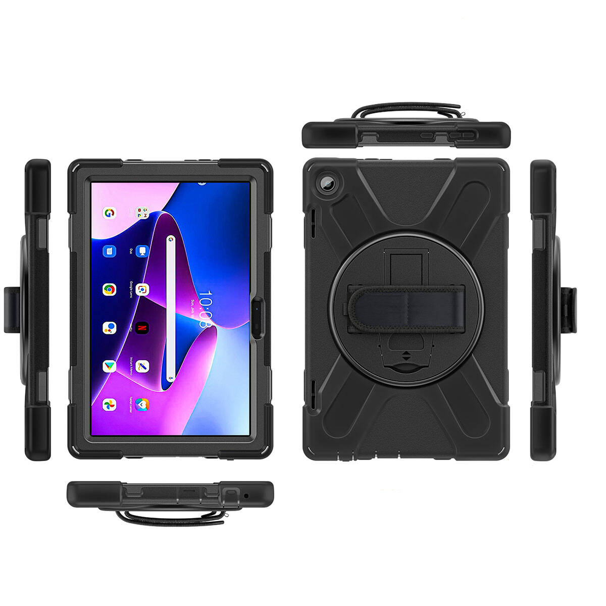 Lenovo Tab M10 HD (2.Nesil) 2022 Zore Defender Tablet Silikon Siyah