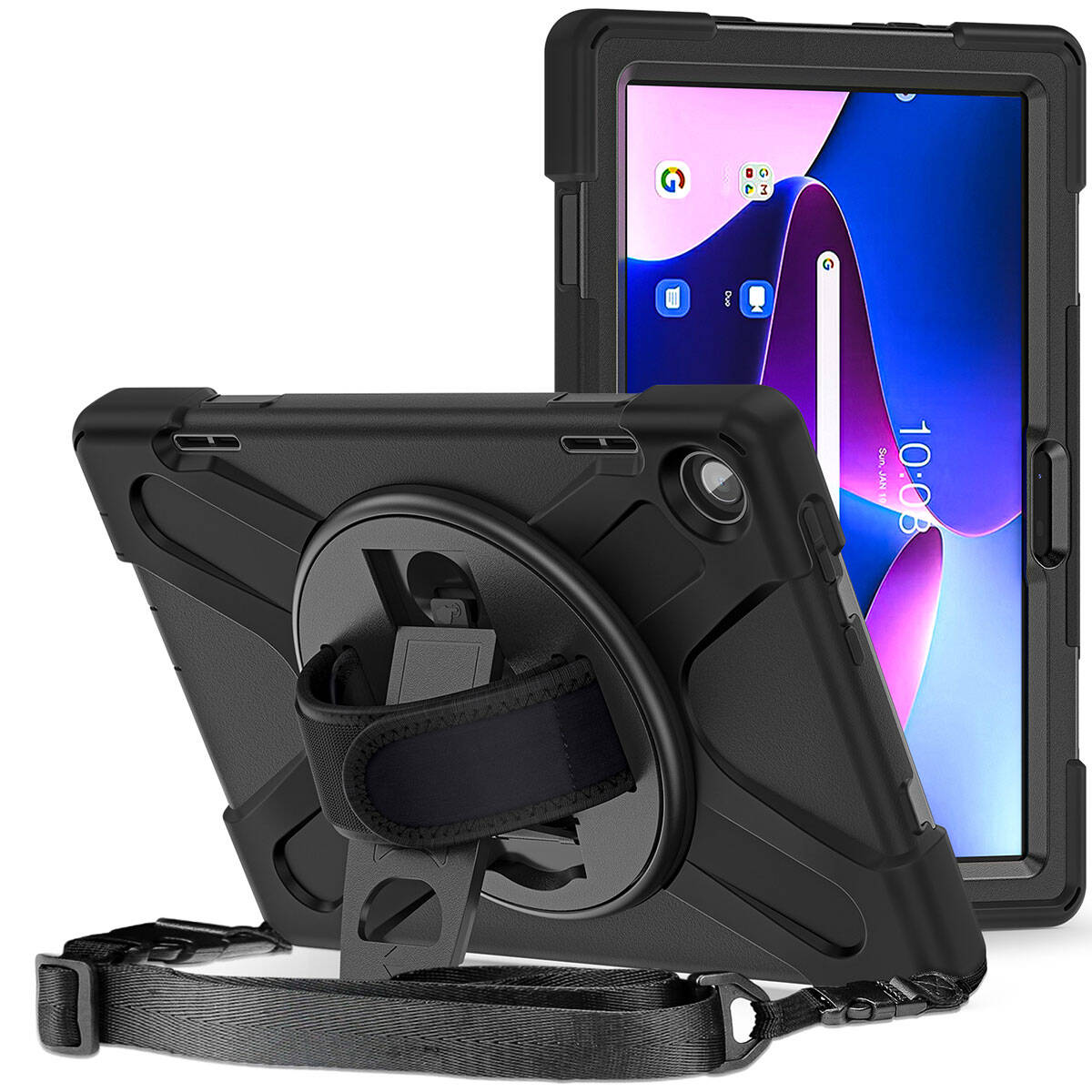 Lenovo Tab M10 HD (2.Nesil) 2022 Zore Defender Tablet Silikon Siyah