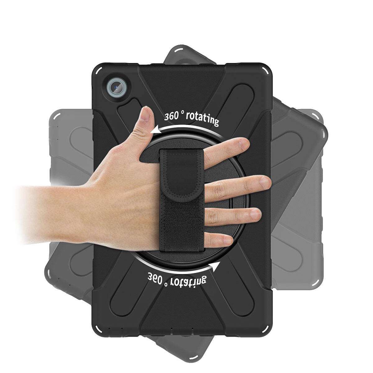 Lenovo Tab M10 Plus TB-125F - TB-128F 3. Jenerasyon Zore Defender Tablet Silikon Siyah