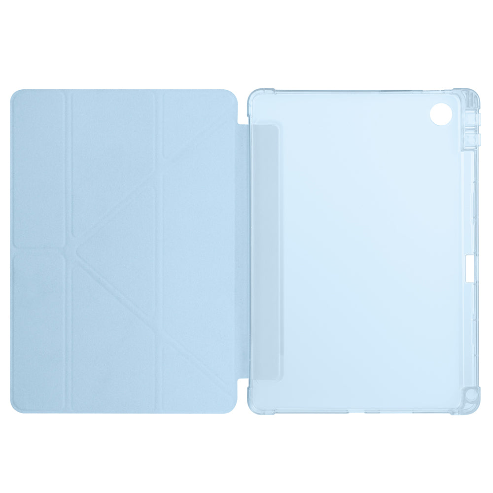 Lenovo Tab TB-311FU Kılıf Zore Tri Folding Kalem Bölmeli Standlı Kılıf Koyu Yeşil