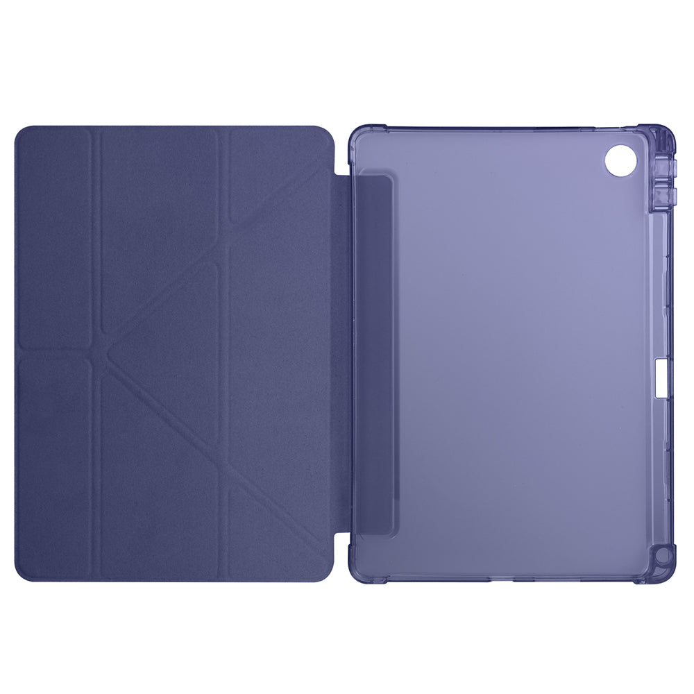 Lenovo Tab TB-311FU Kılıf Zore Tri Folding Kalem Bölmeli Standlı Kılıf Rose Gold