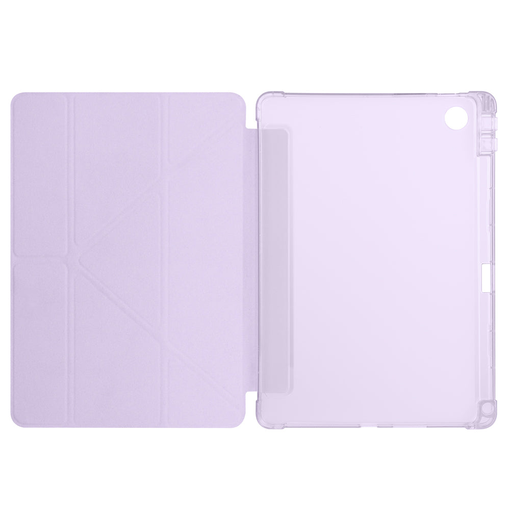 Lenovo Tab TB-311FU Kılıf Zore Tri Folding Kalem Bölmeli Standlı Kılıf Koyu Yeşil