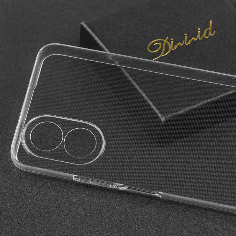 Oppo A38 Kılıf Zore Süper Silikon Kapak Şeffaf