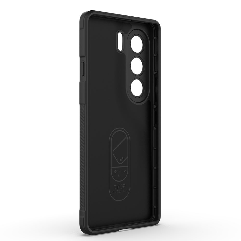 Tecno Camon 40 Pro Kılıf Esnek TPU Oyuklu Arka Yüzey Tasarımlı Zore Etnik Silikon Kapak Lacivert