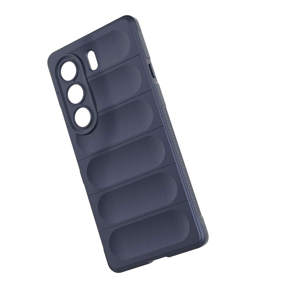 Tecno Camon 40 Pro Kılıf Esnek TPU Oyuklu Arka Yüzey Tasarımlı Zore Etnik Silikon Kapak Siyah