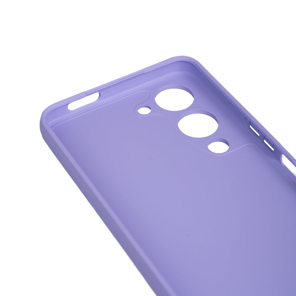 Vivo Y04 Kılıf Zore Biye Silikon Lila