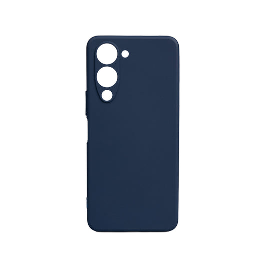 Vivo Y19 Kılıf Zore Biye Silikon Lacivert