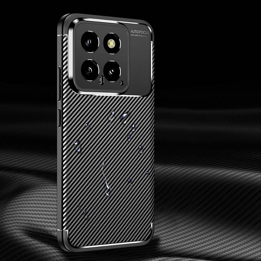 Xiaomi Mi 14 Kılıf Zore Negro Silikon Kapak Siyah